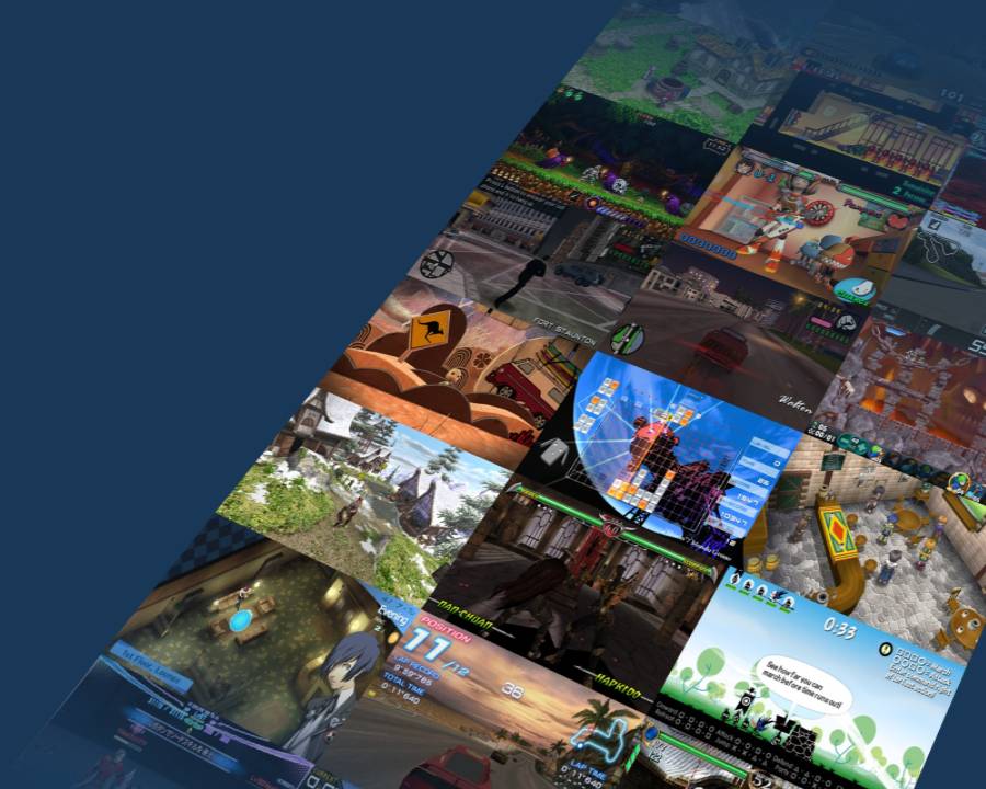 PPSSPP game library showing a row of PSP titles ready to launch