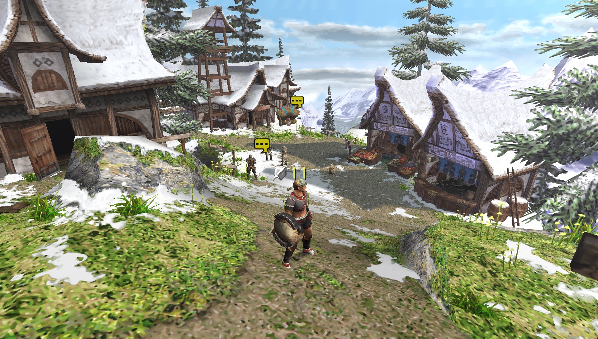Official PPSSPP gameplay screenshot showing a detailed environment with texture scaling enabled